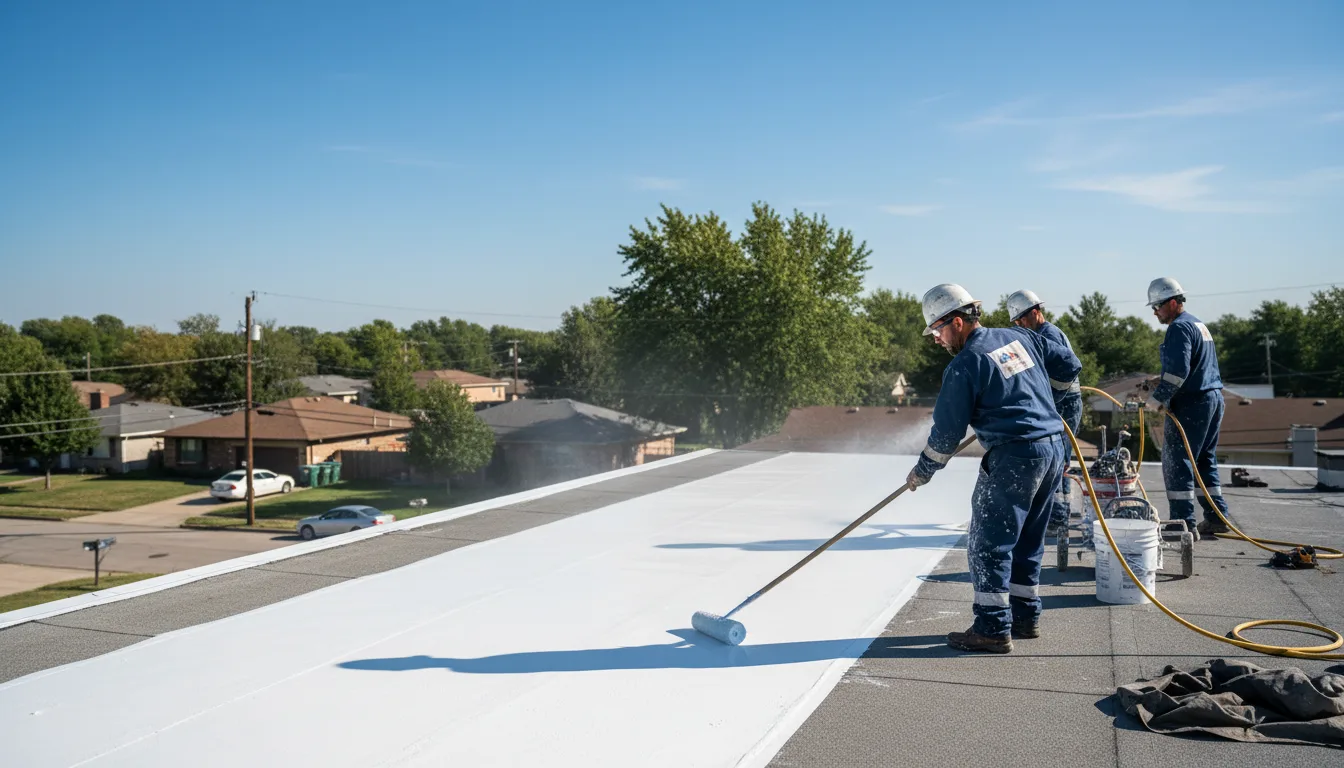 Commercial roof coating in Helen, WV near me